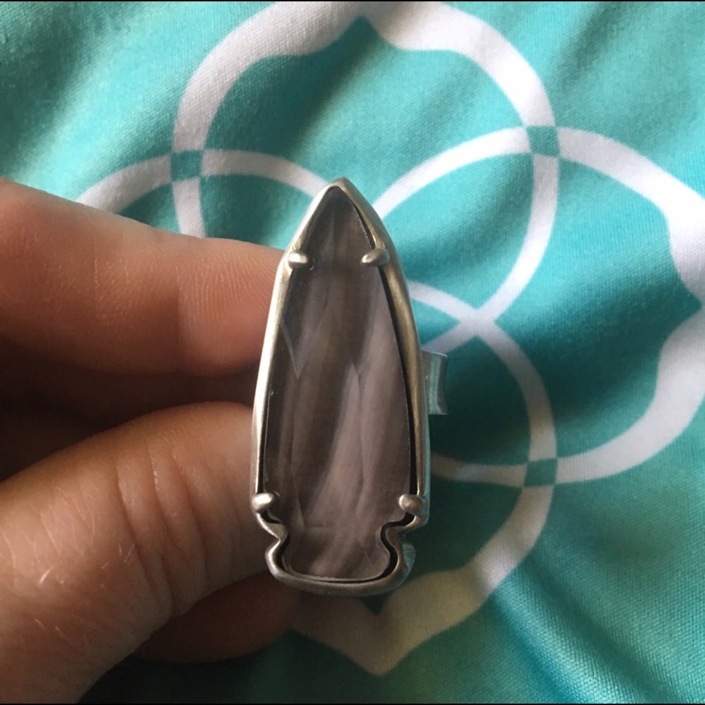 Kendra Scott Gray Pearl Kenny Ring