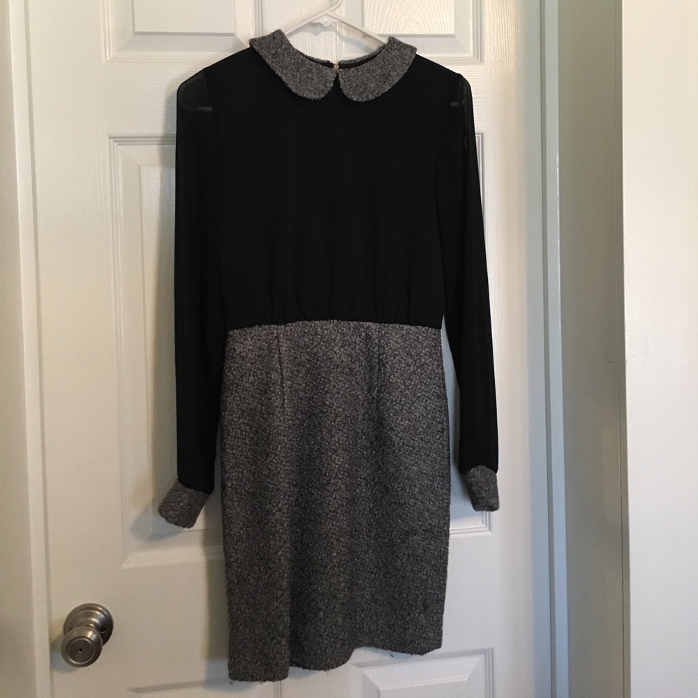 THML black and gray dress