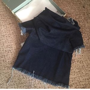 marques almeida denim top