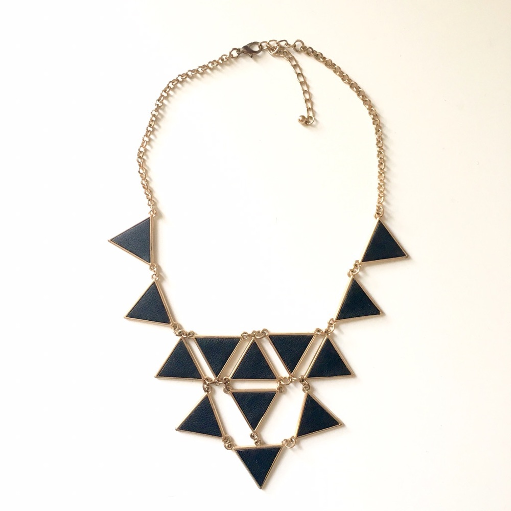 Triangle statement necklace