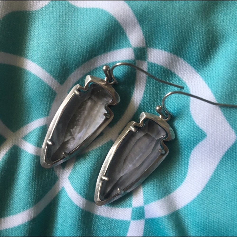 Kendra Scott Gray Pearl Katelyn Earrings