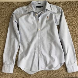 Solid Cotton Oxford Shirt