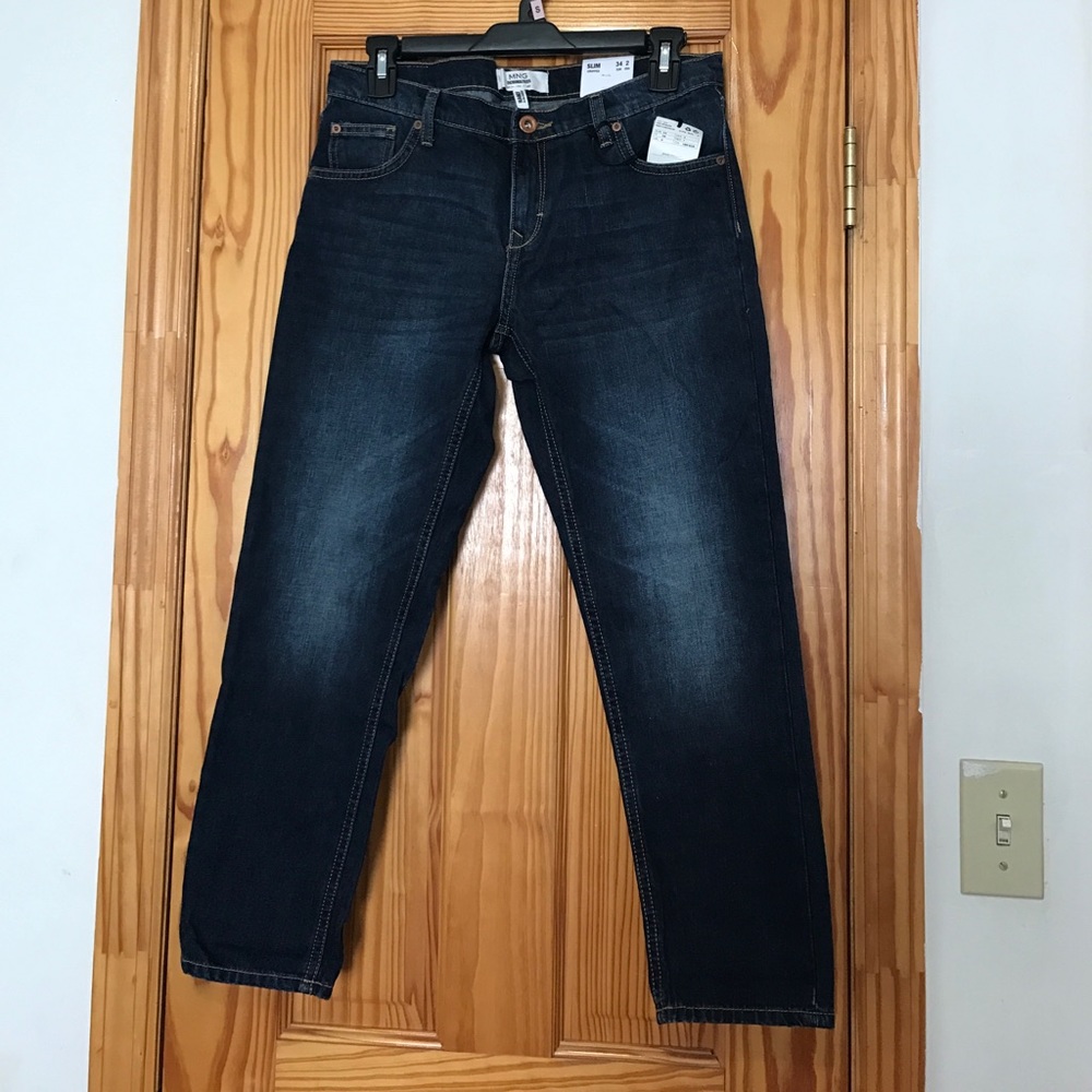 ♥️Brand New♥️Mango Slim Cropped Dark Wash Jeans