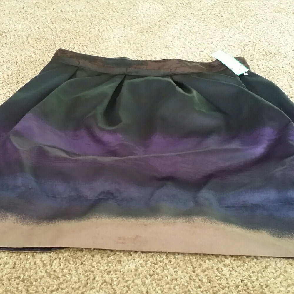 Beautiful Purple Ombre Silky Skirt - Picture 2 of 4