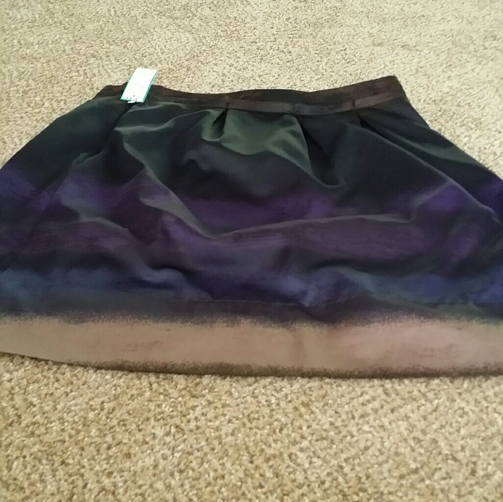 Beautiful Purple Ombre Silky Skirt - Picture 4 of 4