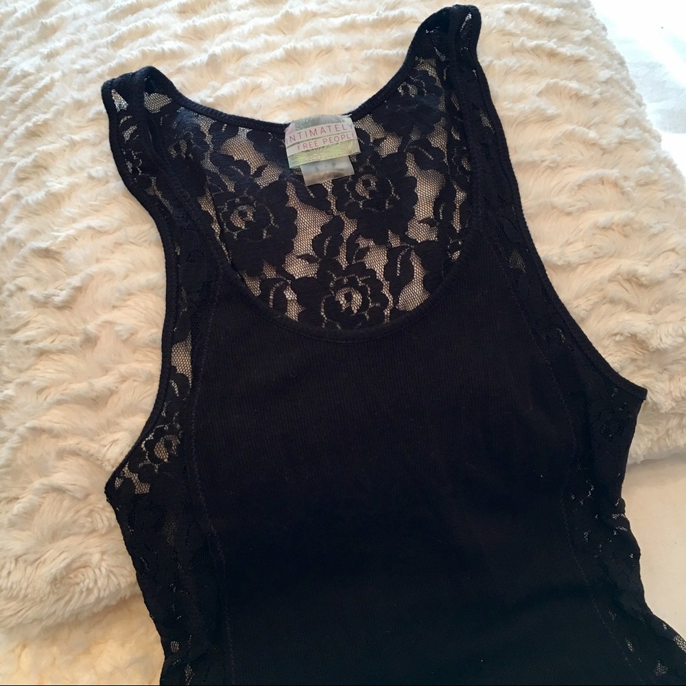 Free People Intimately Lace Racerback Tank