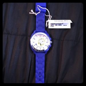 NWT Coach Blue Silicone Watch