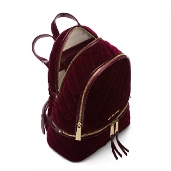 FLASH SALE Michael Kors Plum Velvet Rhea Backpack