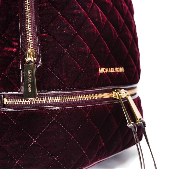 FLASH SALE Michael Kors Plum Velvet Rhea Backpack main image 4