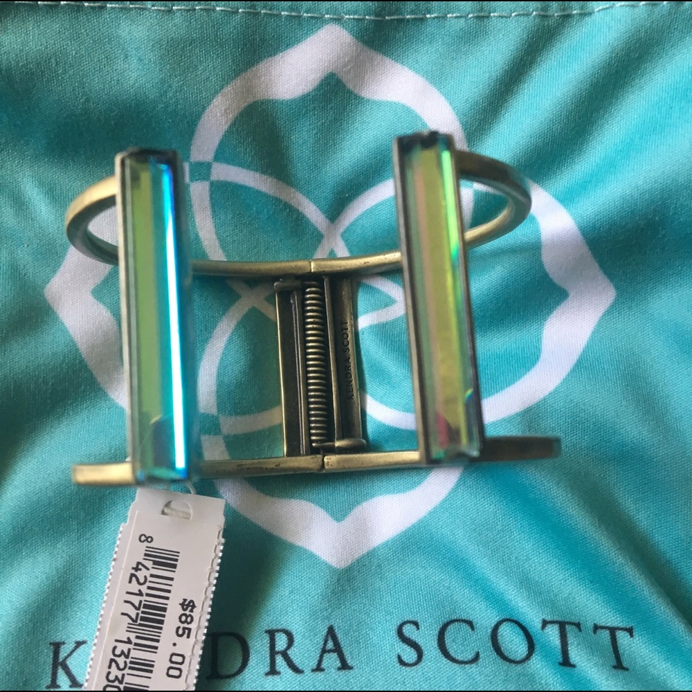 Kendra Scott Gavin Dichroic Glass/Antique Brass