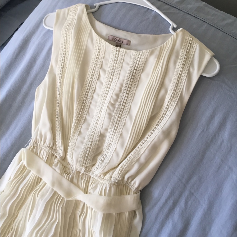 Cream/off-White maxi dress