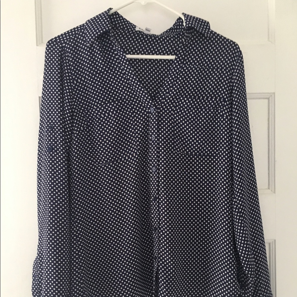Express portofino button up blouse