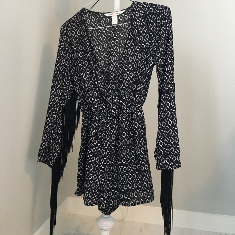 H&M Coachella Fringe Romper/playsuit