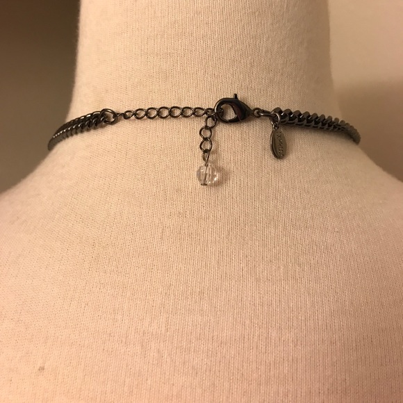 Gray Statement Necklace - Picture 2 of 2