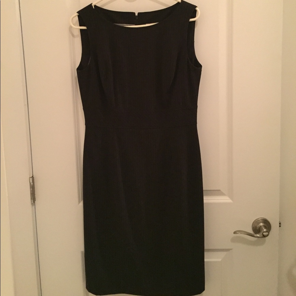 Striped blue and white business dress.