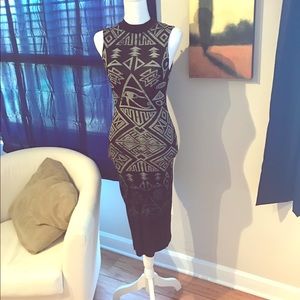 Knee length cocktail dress