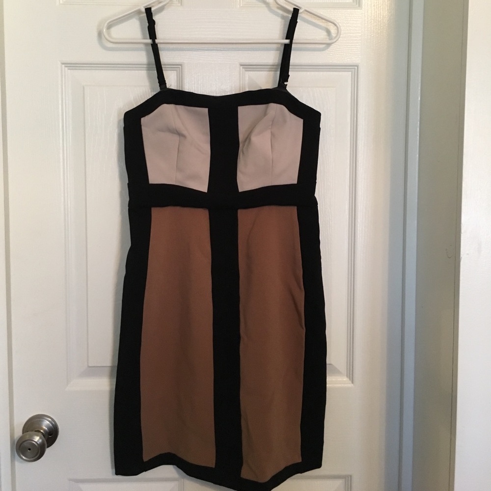 New York and Company black and brown dress