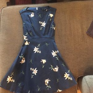 French connection navy floral dress