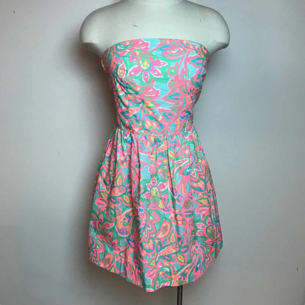 Lilly Pulitzer strapless dress