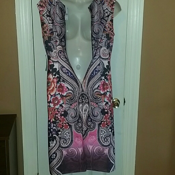 New York & Co Paisley Dress - Picture 8 of 8