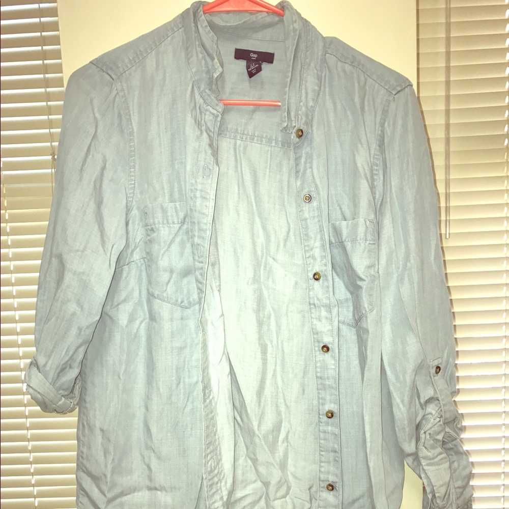 Gap light denim jacket/blouse