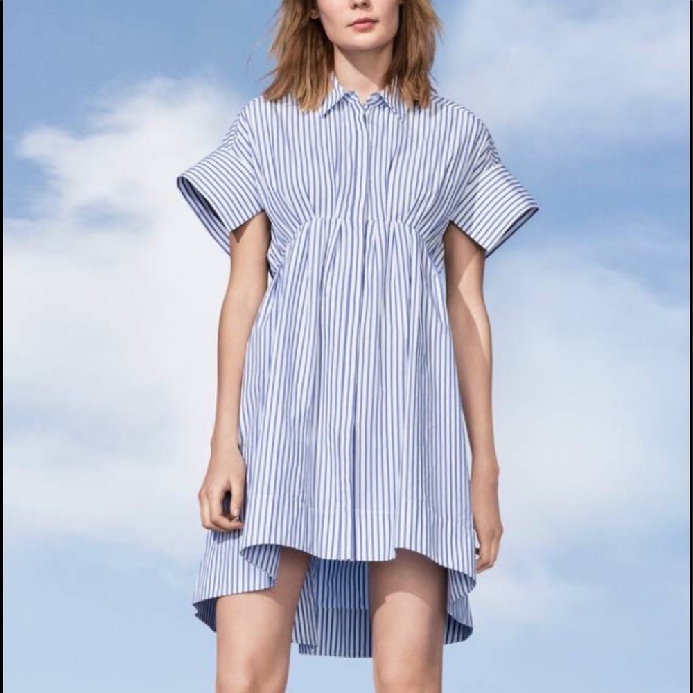 VBxTarget Women's Blue Stripe Poplin Dress 💙