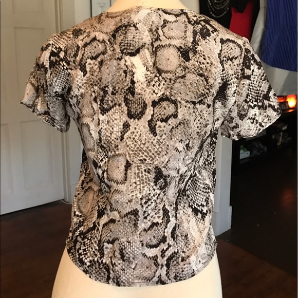 Python Print Silk Top - Picture 3 of 3