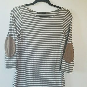 Half sleeve striped t shirt