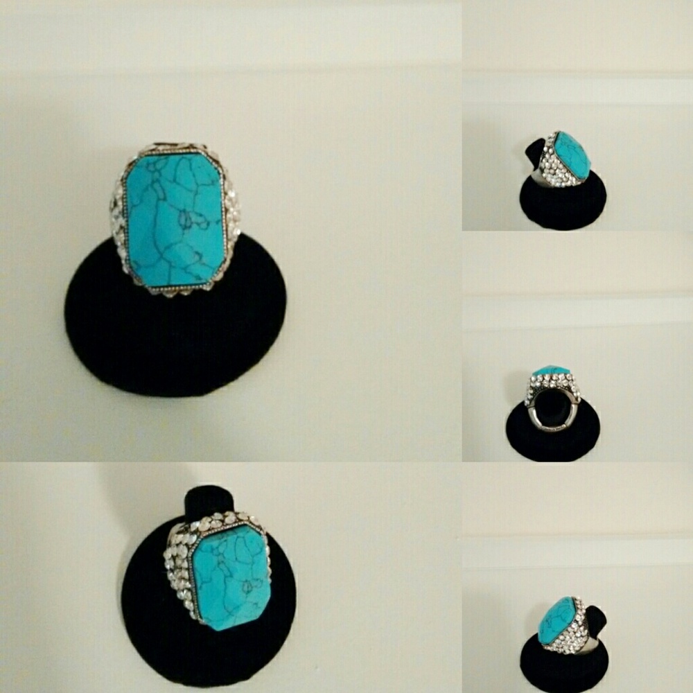 Faux Stone Ring (One size fits all/Stretch)