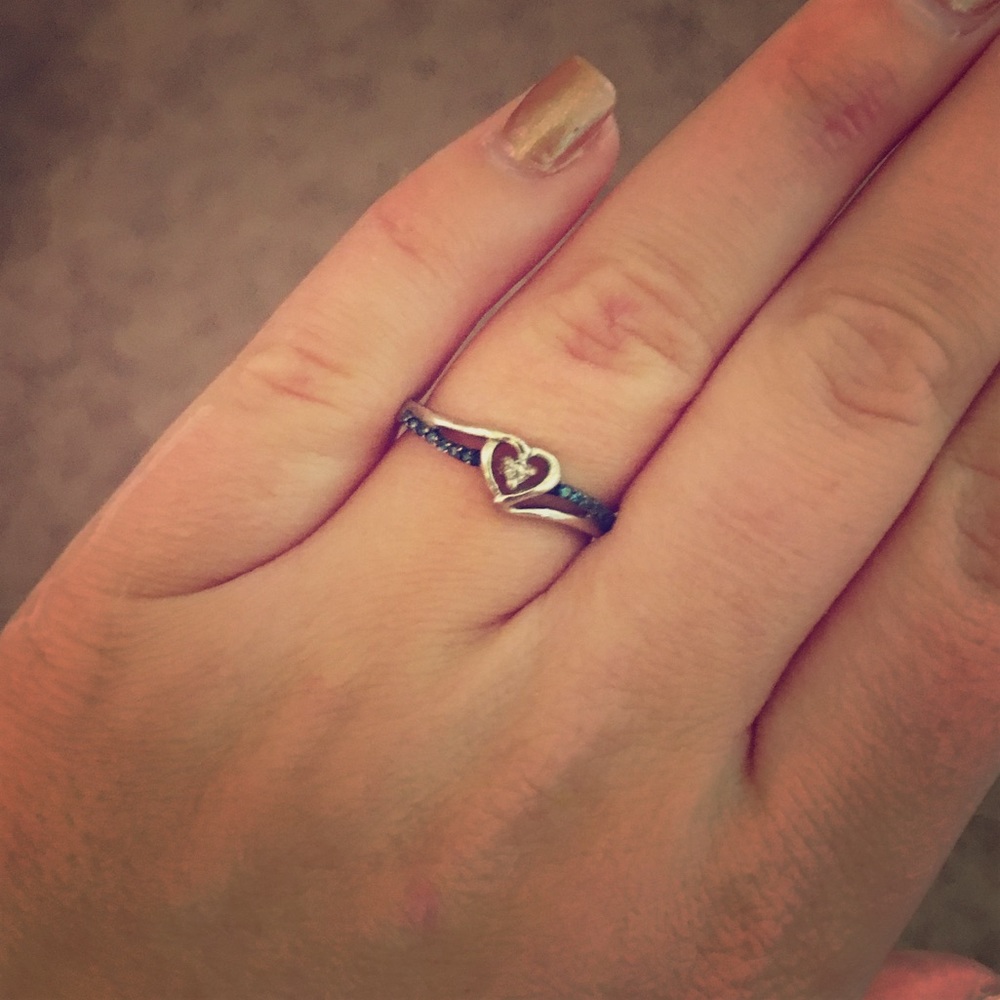 Heart Diamond Ring "Promise Ring"