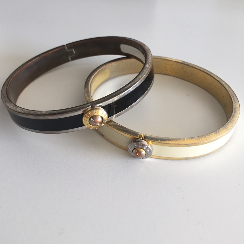 Henri Bendel metal enamel bracelets