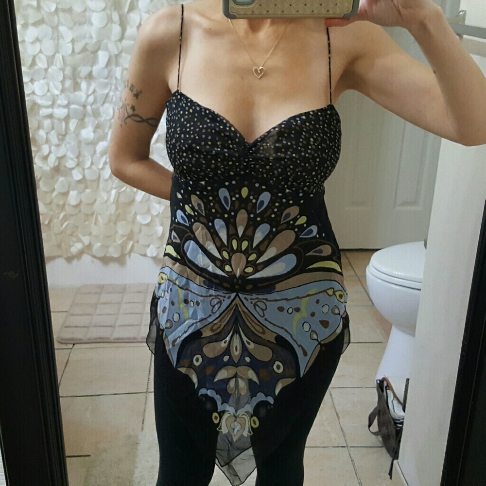 BCBG Maxazria butterfly top