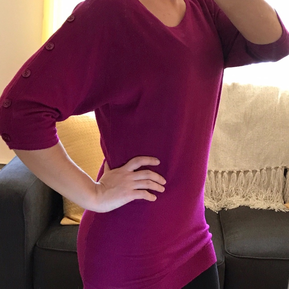 Express Fuscia Colored Shirt/Sweater