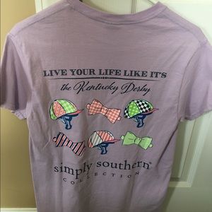 Lavender Simply Southern Derby Shirt