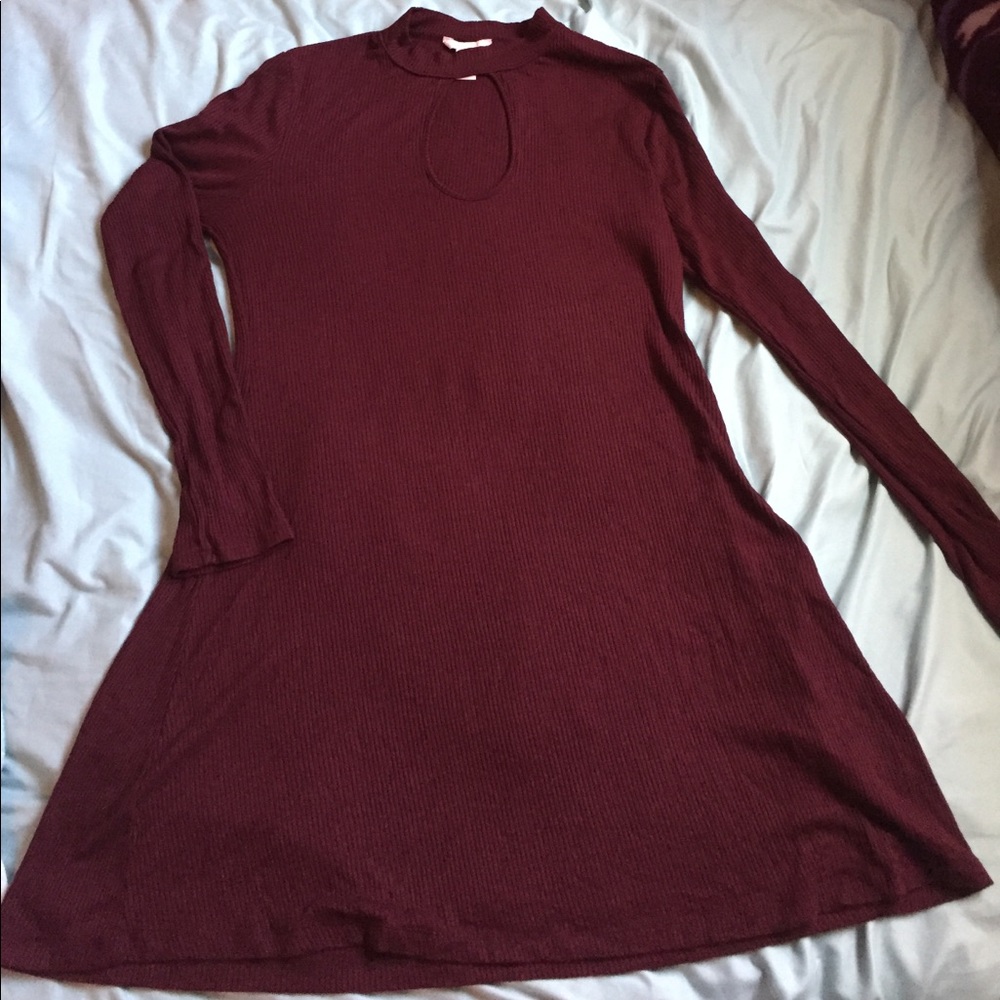 Long sleeve mini dress