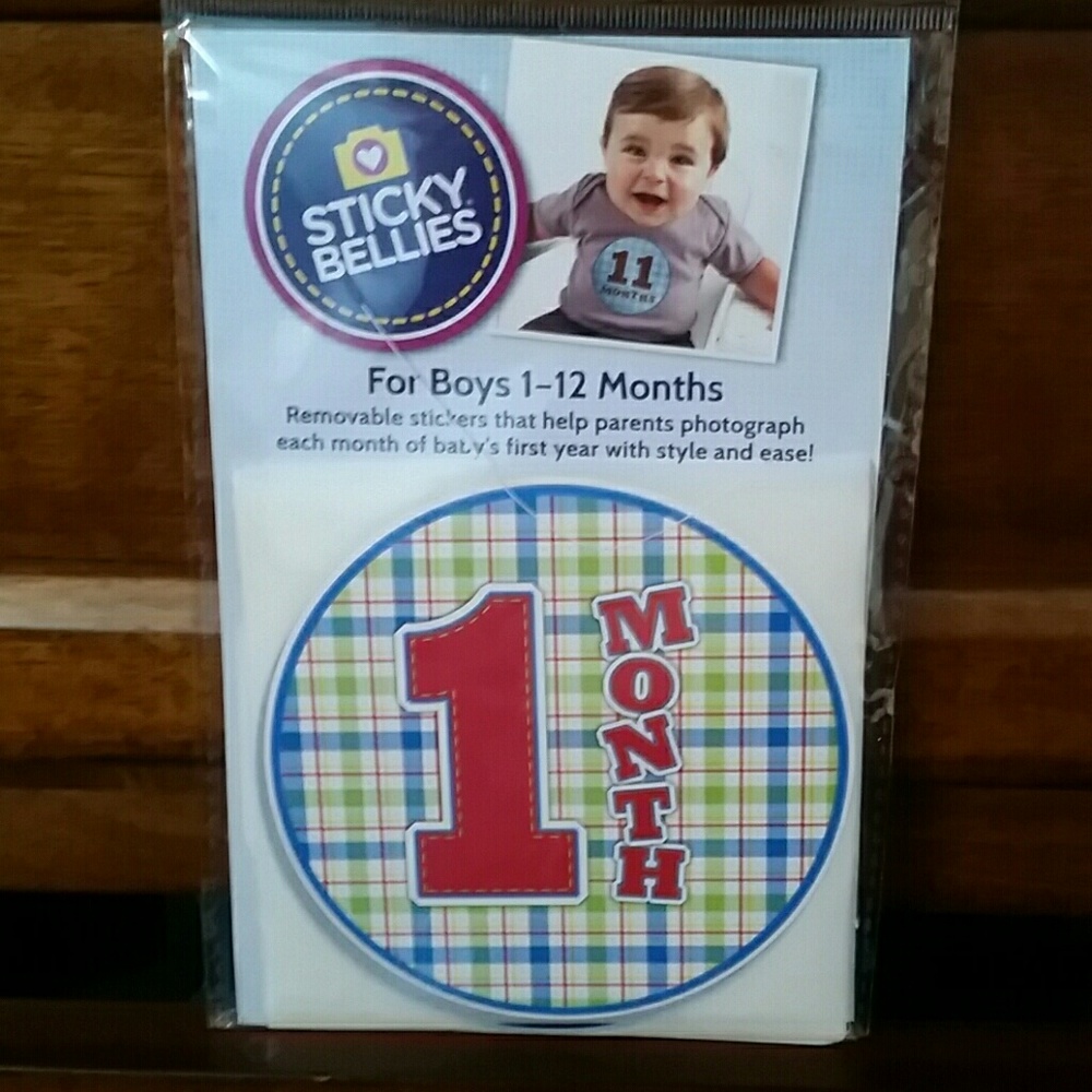 Baby month stickers