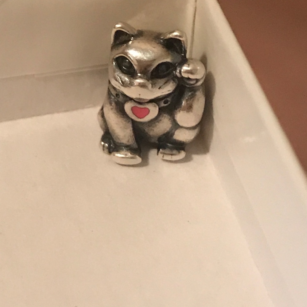 Pandora Lucky Cat, Pink Enamel 790989EN05