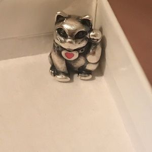 Pandora Lucky Cat, Pink Enamel 790989EN05