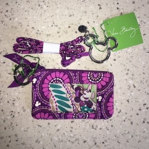Vera Bradley ID case and lanyard