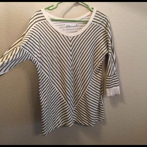 Oversized stripped top