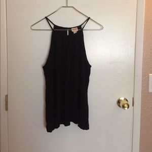 Mossimo black high neck tank top