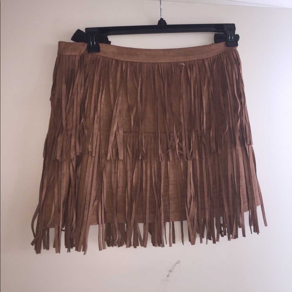 Sugar + L!PS fringe skirt