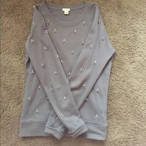 J. Crew beaded sweatshirt