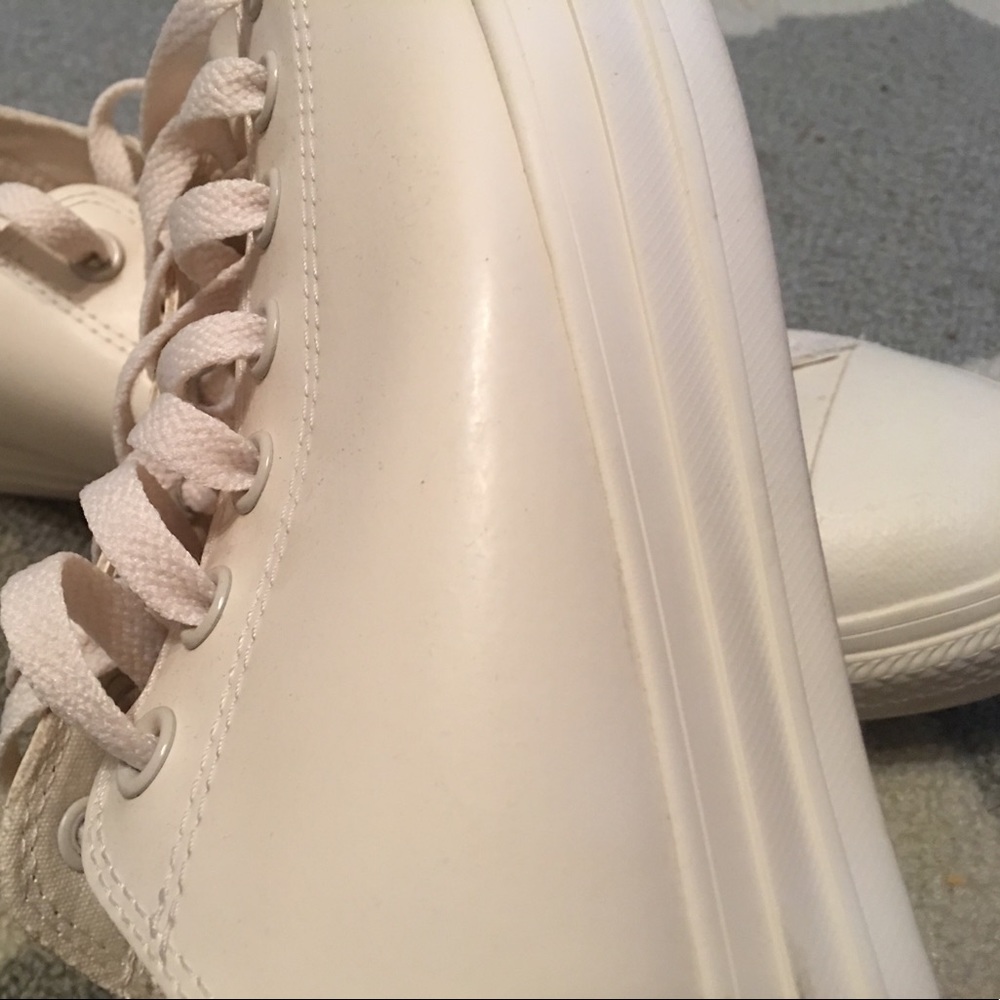 Men's new rubber off white converse