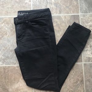 Black jegging jeans size 8