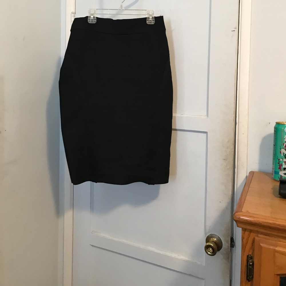 Black pencil skirt