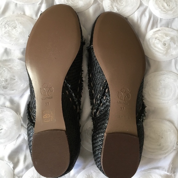 All Black NWT Flats Size 37 EU=6.5 US - Picture 4 of 4