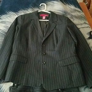 Pinstriped suit