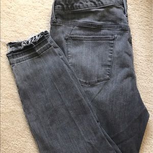 High rise grey stretch jeggings