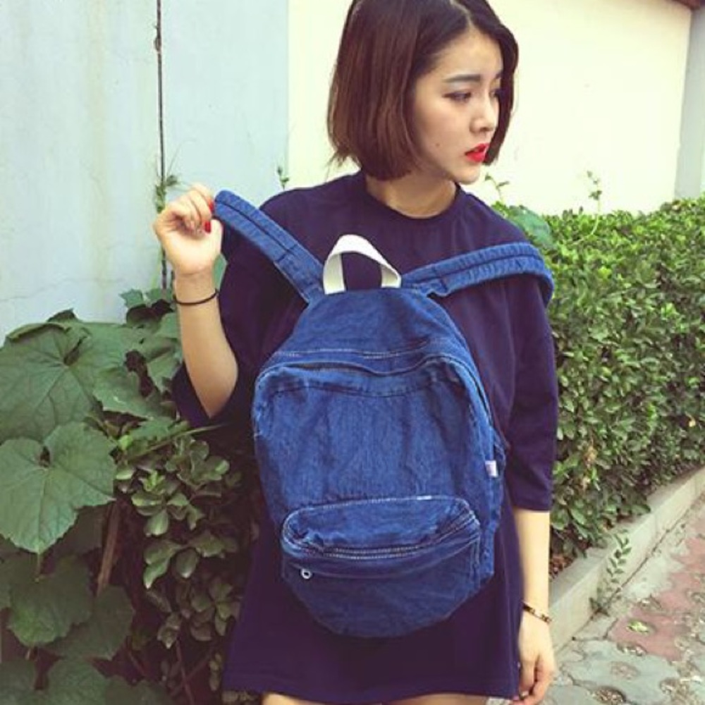 NWT Dark Denim American Apparel Backpack